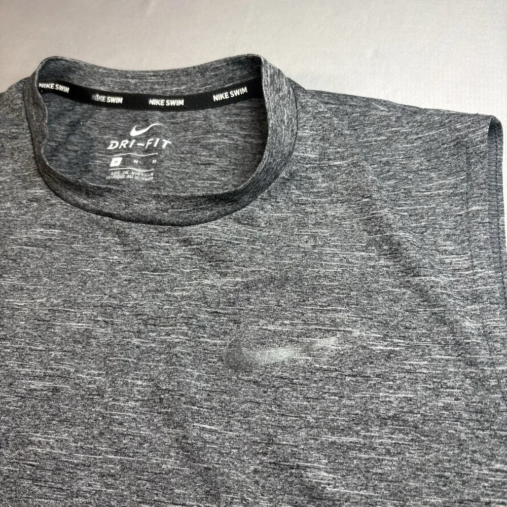 Nike Swim Dri Fit UPF 40+ Rash Guard Shirt Bundle Mens M Heather Swim Beach Lot